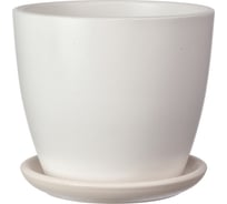 Кашпо ООО КОМПОЗИТ Грэй бутон №8 белое КБ-Б8-251-03