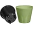 Горшок для цветов Idiland Rosemary D 200 мм, 4 л, с дренажной вставкой, зеленый 221600118/01 10