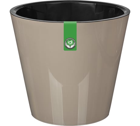 Горшок для цветов Idiland Rosemary D 200 мм, 4 л, с дренажной вставкой, бежевый 221600127/01