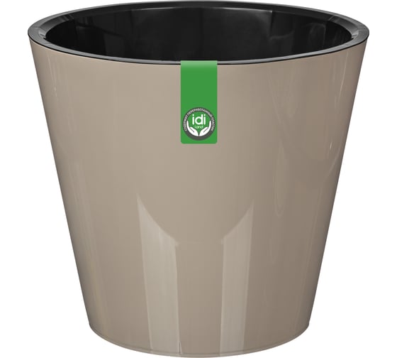 Горшок для цветов Idiland Rosemary D 200 мм, 4 л, с дренажной вставкой, бежевый 221600127/01
