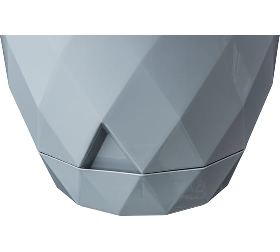Горшок для цветов Idiland Laurel D 145 мм, 1.3 л, с поддоном, серый 221610835/03