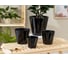 Горшок для цветов Idiland Rosemary D 160 мм, 1.6 л, с дренажной вставкой, черный 221605430/01 6