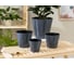 Горшок для цветов Idiland Rosemary D 160 мм, 1.6 л, с дренажной вставкой, серый 221605435/01 6