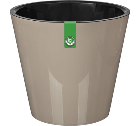 Горшок для цветов Idiland Rosemary D 230 мм, 5 л, с дренажной вставкой, бежевый 221605927/01