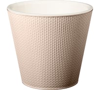 Горшок для цветов Idiland Velvet D 330 мм, 16 л, на колесиках, бежевый 221600527/01