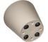 Горшок для цветов Idiland Velvet D 330 мм, 16 л, на колесиках, бежевый 221600527/01 5