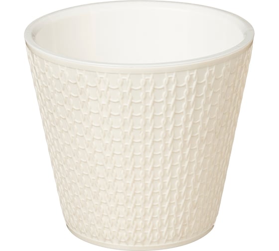 Горшок для цветов Idiland Velvet D 160 мм, 1.6 л, светло-бежевый 221602825/01 1