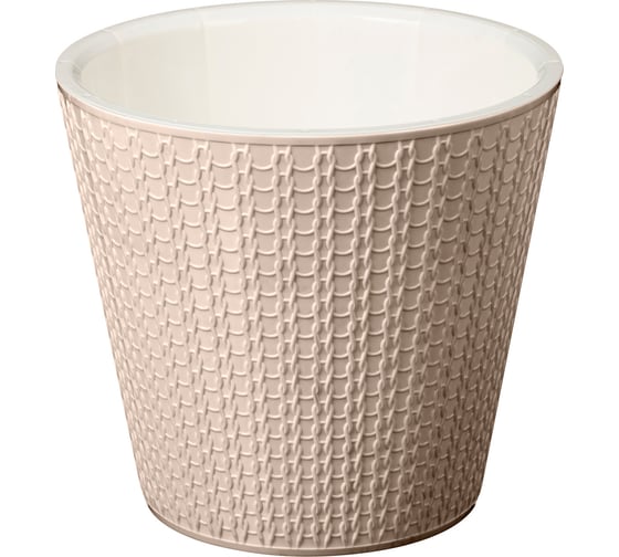 Горшок для цветов Idiland Velvet D 200 мм, 4 л, бежевый 221602927/01