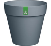 Горшок для цветов Idiland Tarragon 7 л, D 250 мм с дренажной вставкой, серый 221610535/01