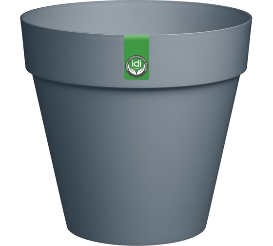 Горшок для цветов Idiland Tarragon 7 л, D 250 мм с дренажной вставкой, серый 221610535/01 1