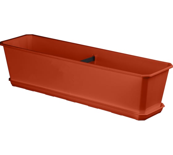 Поддон для балконного ящика Idiland Basil 60 см, терракотовый 221601132/01