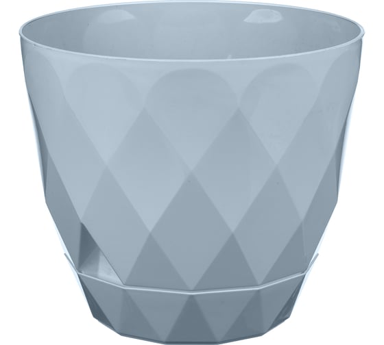 Горшок для цветов Idiland Laurel D 220 мм, 4.5 л, с поддоном, серый 221611035/03 1