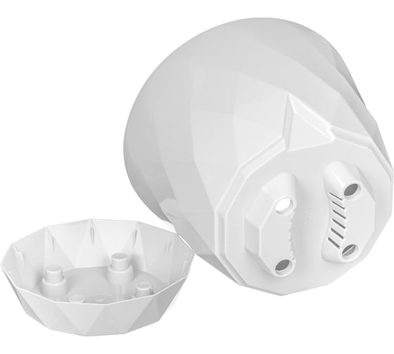 Горшок для цветов Idiland Laurel D 145 мм, 1.3 л, с поддоном, белый 221610829/01