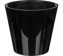Горшок для цветов Idiland Rosemary D 200 мм, 4 л, с дренажной вставкой, черный 221600130/01