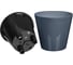 Горшок для цветов Idiland Rosemary D 230 мм, 5 л, с дренажной вставкой, серый 221605935/01 9