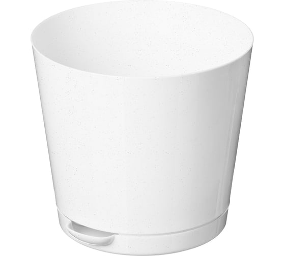 Горшок для цветов Idiland Oregano D 120 мм, 0.75 л, с прикорневым поливом, мраморный 221602233/01