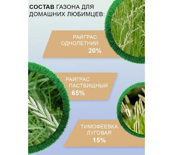 Семена газона Мираторг Газон для домашних любимцев 1 кг 1010025219