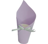 Кашпо Дон Баллон Конус с бантом, из фоамирана, сиреневый, 23x11x6 см, 1 шт. 225/2Кнс