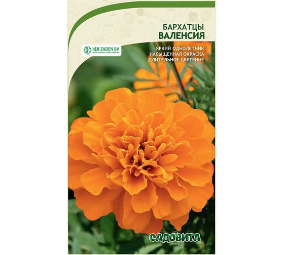 Семена Садовита Бархатцы Валенсия 0.3 г 00216580 1
