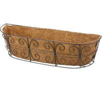 Пристенное кашпо с декором PALISAD 74x20 см 69014