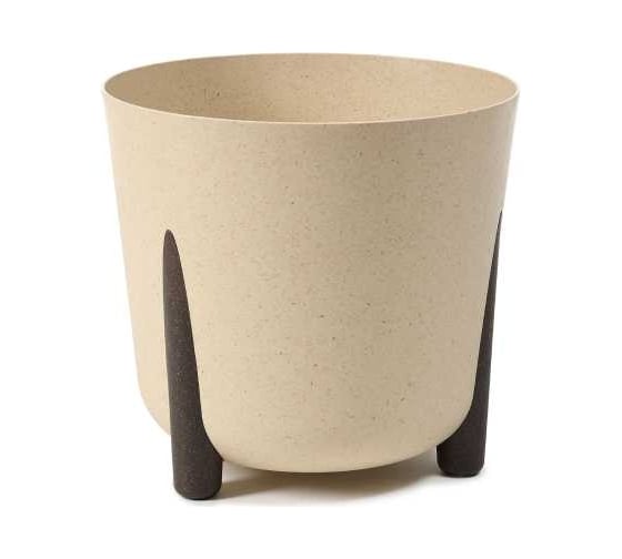 Кашпо LAMELA Sp.z o. 247 на ножках FRIDA ECO wood d 34, h 32 см 19,4 л песочный 69766 069766 1