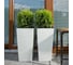 Кашпо LAMELA Sp.z o. 593 FINEZJA 35x35x68 dluto белый с вкладышем 050102 2