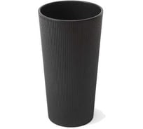 Кашпо LAMELA Sp.z o. 864 LILIA jumper d 25, h 47 см черный с вкладышем 067546