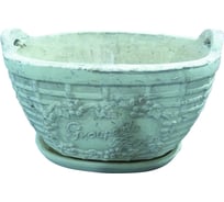 Керамический горшок с поддоном 26,5х17,5х16см GREEN APPLE Б0007611