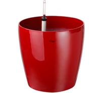 Круглый горшок с автополивом 22х22х20.5 красный GREEN APPLE Б0007722