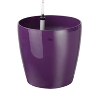 Круглый горшок с автополивом 22х22х20.5 сливовый GREEN APPLE Б0007721