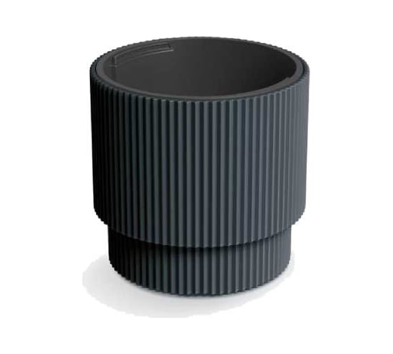 Кашпо Prosperplast d BMIN400-S433 MILLY d 39,5 h 37,5 см 20 л антрацит с вкладышем 069838