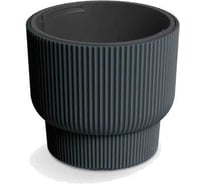 Кашпо Prosperplast d BMLR300-S433 MILLY d 30 h 27 см 10 л антрацит с вкладышем 069859