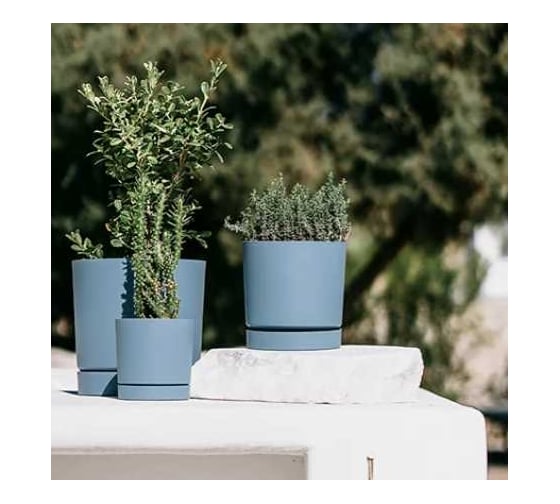 Кашпо Prosperplast d POP300-443U прикрепленный поддон TUBO P d 29, h 28,3 см 14,5 л светло-серый 070014 1