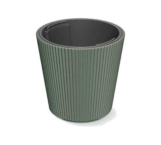 Кашпо Prosperplast d BMI240-2411U MILLY d 24 h 22,7 см 4,5 л зеленый с вкладышем 069889 1