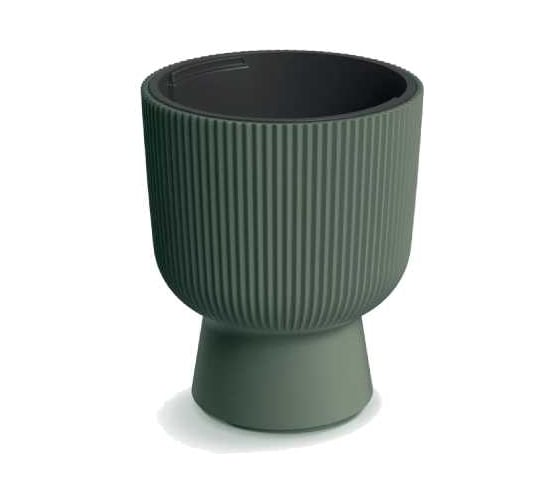 Кашпо Prosperplast d BMIG240-2411U MILLY d 24 h 30,5 см 4,5 л зеленый с вкладышем 069868 1