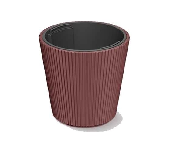 Кашпо Prosperplast d BMI300-7587U MILLY d 30 h 31 см 10 л кирпичный с вкладышем 069906 1