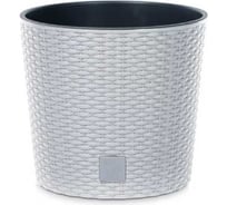 Кашпо Prosperplast d RTUS250L-S449 RATO ROUND d 25 h 22,4 см 7,5 л белый с вкладышем 069970