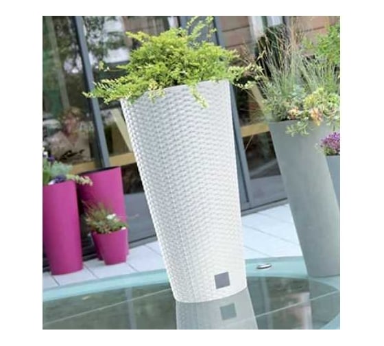 Кашпо Prosperplast d RTUS400-S449 высокое RATO TUBUS d 40 h 76,3 см 35 л белый с вкладышем 069966