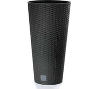 Кашпо Prosperplast d RTUS250-S433 высокое RATO TUBUS d 25 h 47,6 см 9 л антрацит с вкладышем 069957
