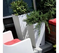 Кашпо Prosperplast d RTS265-S449 высокое RATO SQUARE d 26,5х26,5 см, высота 50 см 11 л белый с вкладышем 069951