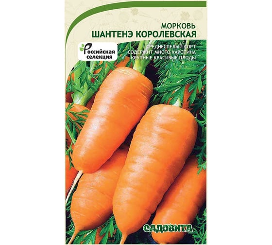 Семена Садовита Морковь Шантенэ королевская 1 г 00216527