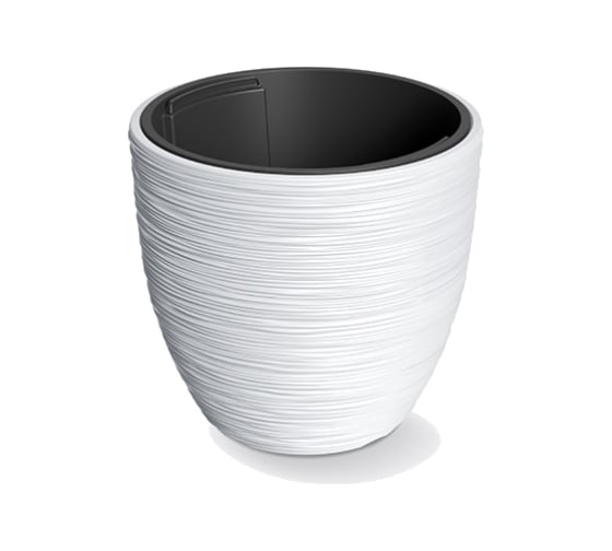 Кашпо Prosperplast DBFU570-S449 FURU d 56,9, h 44,5 см, белый, с вкладышем 068865