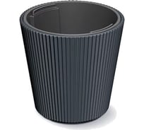 Кашпо Prosperplast DBMI300-S433 MILLY d 30, h 31 см, антрацит, с вкладышем 069745