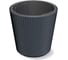 Кашпо Prosperplast DBMI300-S433 MILLY d 30, h 31 см, антрацит, с вкладышем 069745 1