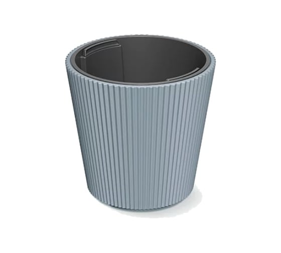 Кашпо Prosperplast DBMI300-443U MILLY d 30, h 31 см, светло-серый, с вкладышем 069744