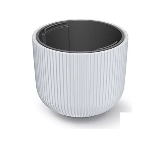 Кашпо Prosperplast DBML350-S449 MILLY d 35, h 29 см, белый, с вкладышем 069753 1