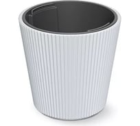 Кашпо Prosperplast DBMI300-S449 MILLY d 30, h 31 см, белый, с вкладышем 069746
