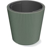 Кашпо Prosperplast DBMI300-2411U MILLY d 30, h 31 см, зеленый, с вкладышем 069743