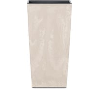 Кашпо Prosperplast DURS400E-CY700 Urbi Square Effect квадрат, d 40x40 см, h 75 см, крем, с вкладышем 067312