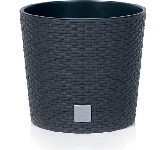 Кашпо Prosperplast DRTUS200L-440U RATO ROUND umber d 20, h 19 см, 4 л, с вкладышем 070051 1